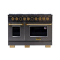 8-Burners Smart Thermostat 8- Palniki, Stal nierdzewna, Płyty tytanu, Gaz ziemny, 121,9 cm