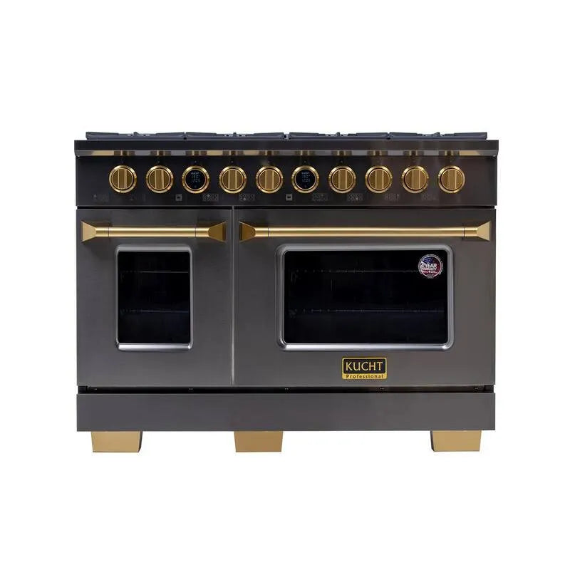 8-Burners Smart Thermostat 8- Palniki, Stal nierdzewna, Płyty tytanu, Gaz ziemny, 121,9 cm