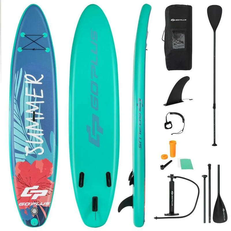Leash Aluminium Paddle, 11 stóp,. Nadmuchiwane Stojak do Paddle Deska, Plecak