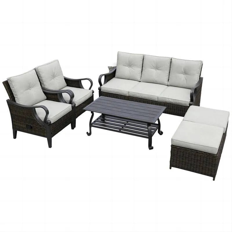 Sektorowa sofa, Na zewnątrz, Szary, Salon