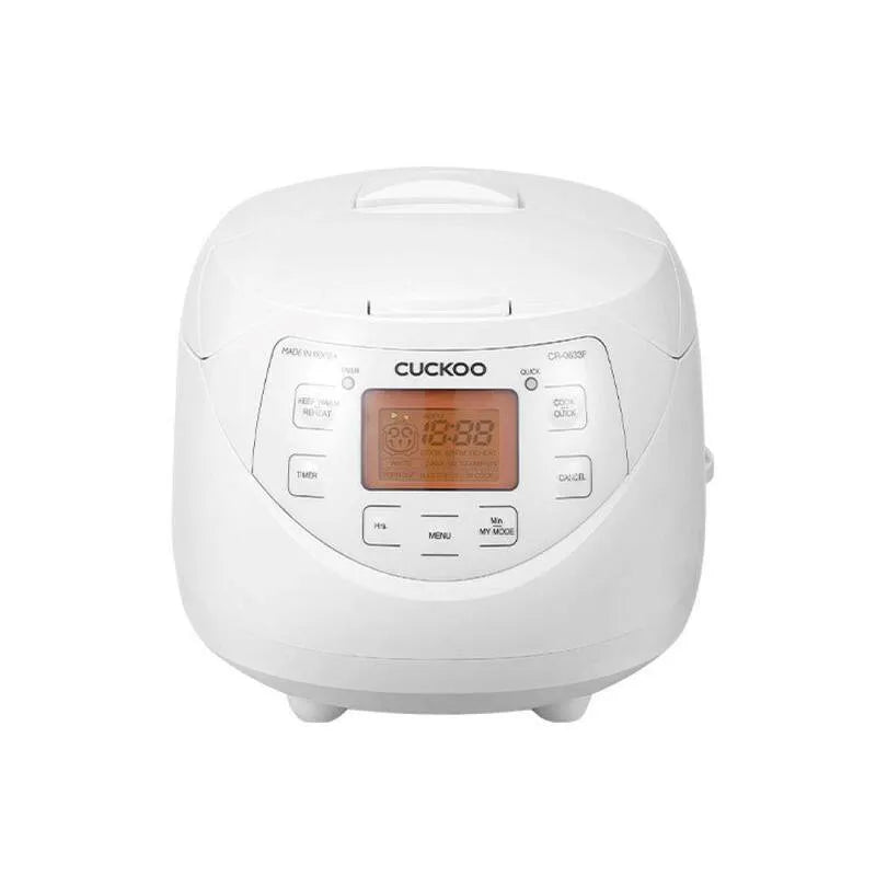 CR-0633F 6-Cup Micom Rice urządzenie do gotowania 6- Cup, Nonstick Interior, 11 Opcje menu, Wyświetlacz LCD, Fuzzy Logic, CR- 0633F, biały
