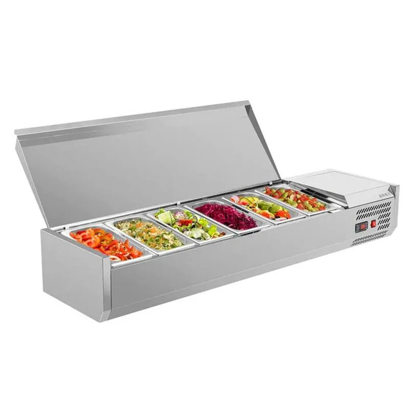 Stal nierdzewna Sandwich Tabela przygotowania, 149,9 cm, 32,4 l