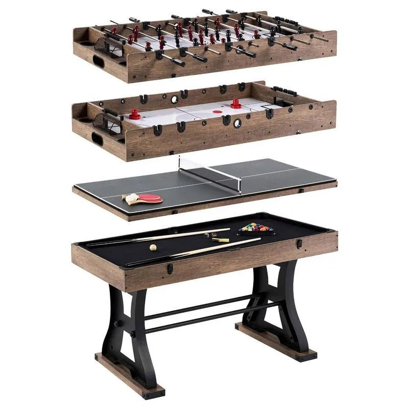 4-in-1 Coventry 137,2 cm 4- in-1 Combination Game Table z Air Hockey, Foosball, Bilard i Tenis stołowy