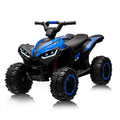 4-Wheeler, 12V, 88,9 cm, 2 tryby sterowania, wysokie niskie prędkości, 12V Dzieci jeździć na ATV elektryczny, 4WD, niebieski