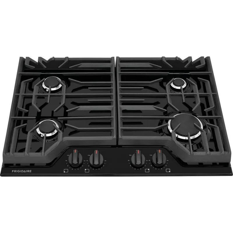 4-Burner Frigidaire 4 -Burner Gaz Coopers, 76,2 cm, w tym Quick Boil i Simmer Burner, czarny