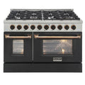 Gaz KNG 48, Gotowanie konwekcji, 121,9 cm, 189,7 l, Custom, czarny, Gold