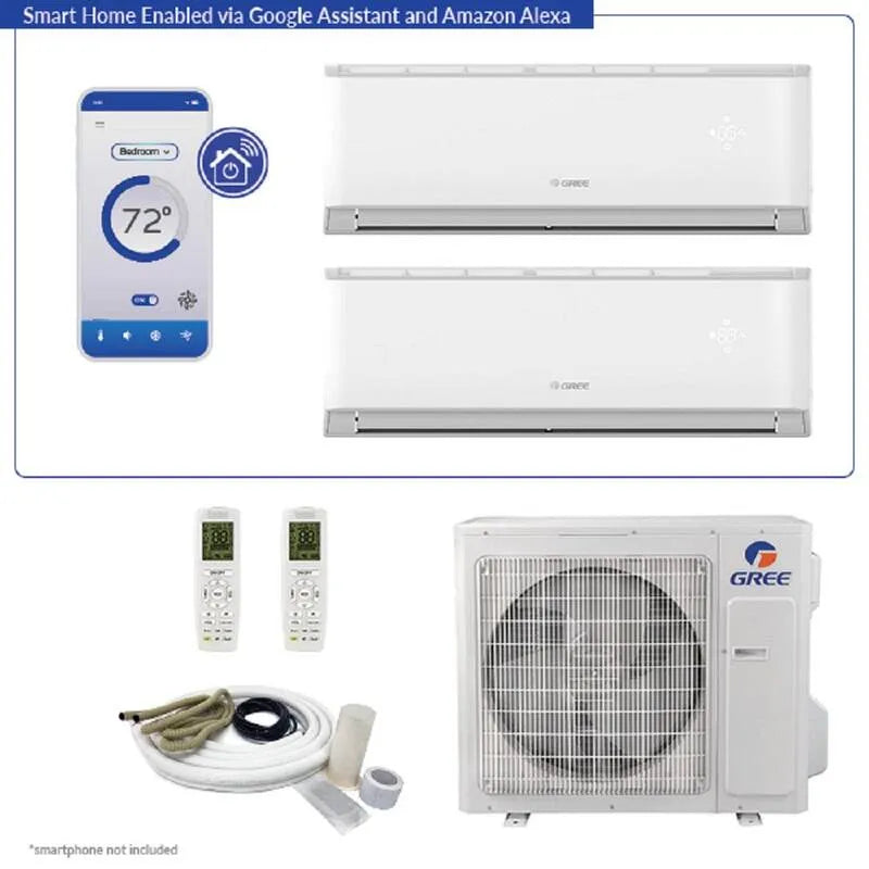 230-Volt Bezkostny system mini-split Gen3, Koszyk do gotowania, 30000 BTU, 25 ft, Kit 230- Volt, Livo