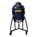 Kamado Ceramiczny Grill Węgla, Technologia ceramiczna, Elektryczny Starter i Pizza Stone, Niebieski