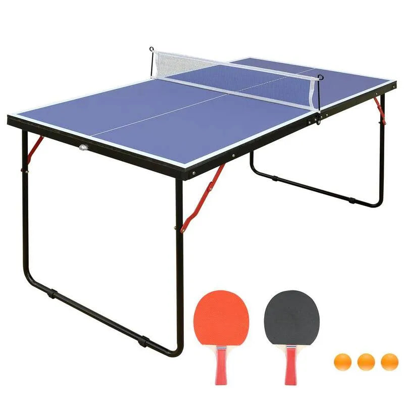2-Ping Stół do tenisa stołowego 2- ping, Kompaktowa konstrukcja przenośna, Składany projekt, 4,5 ft
