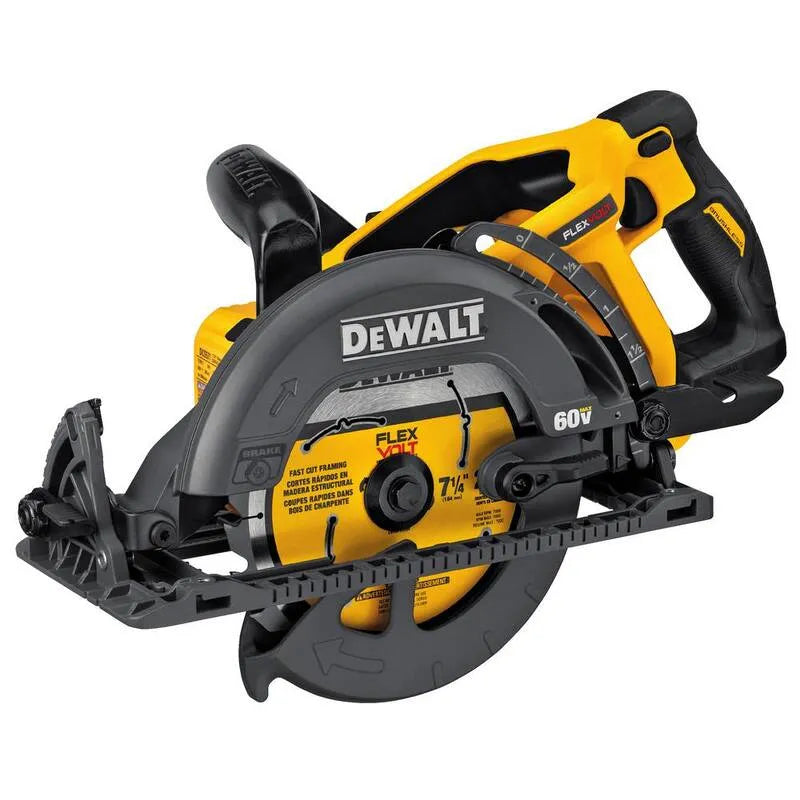 DEWALT, akumulatorowy konstrukcja, 60V, 7-1 / 10,2 cm, Tylko narzędzia, Piła o stylu Wormdrive, Bezszczotkowy