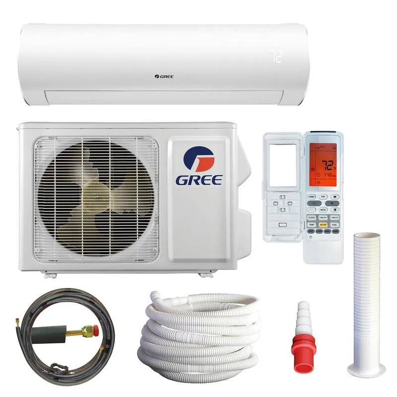 1.5-Ton Bezprzewodowy system mini-split 1.5- Ton, Funkcja ciepła, 18000 BTU, 60Hz, Wi- Fi, Sapphire, 230, 208