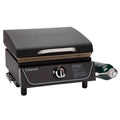 1-Burner, Tabletop Gas płyta grillowa 1-Burner z okap czarny, 43,2 cm