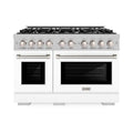 8-Burner Paliwo do spalania Dual Paliwo Zakres 8- Paliwo, Stal nierdzewna, 121,9 cm, Wybierz, Biały