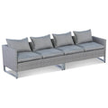 Zestaw rozmów technorattan Patio 2PCS, do użytku na zewnątrz, Grey