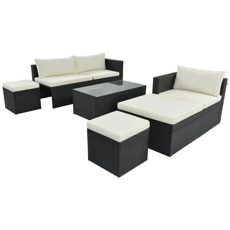 Sofa na zewnątrz, Czarny, Porch, Basen, Beż, Salon