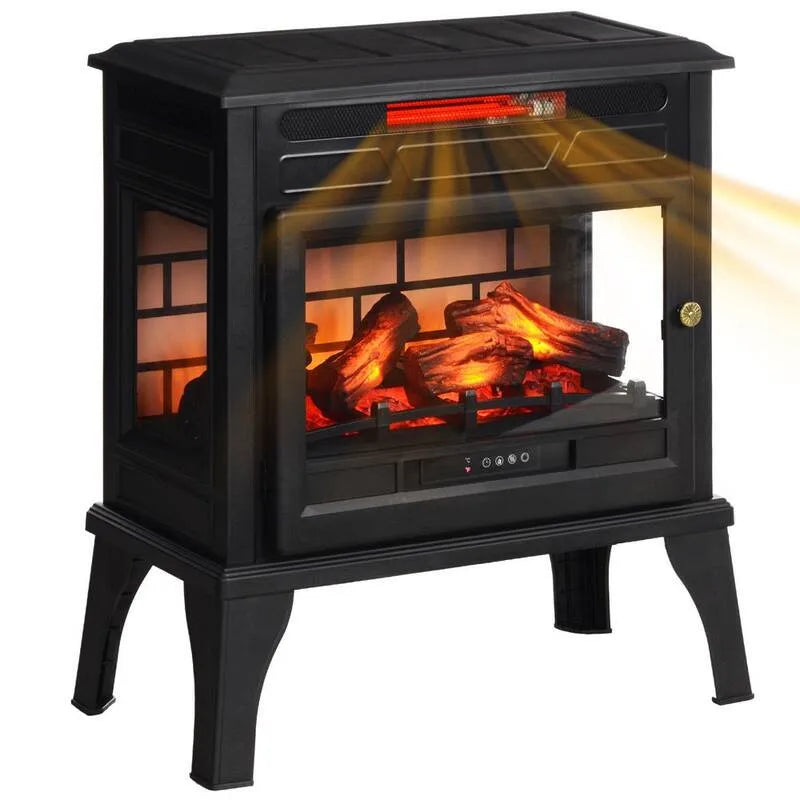 1000-Watt/1500-Watt Space Heater 1000- Watt / 1500- Watt, 61 cm, Kompaktowy projekt przenośny, Technologia podczerwieni, Gotowanie konwekcji, Podwójna ochrona bezpieczeństwa, Czarny