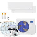 2.25-Ton MRCOOL 2.25- Ton Split Mini System, 23.8 SEER, 27000 BTU, 16 ft, 230V, 2-Zone, 12K