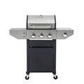 3-Burner wózek otwarty Propan Grill Gaz 3- Burner, Stal nierdzewna, Propan ciecz, Srebro