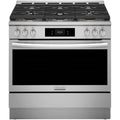 6-Burner Frigidaire 6- Burner Slide- W zakresie paliwa podwójnego, 91,4 cm, Stal nierdzewna, Gotowanie konwekcji