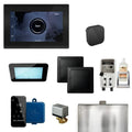 Generator, zestaw sterujący generatora parowego z iSteamX sterowanie i Aroma Glass SteamHead w czarny Matte czarny, Matte czarny