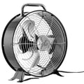 30,5 cm, 30,5 cm Dual- Speeds Wentylator bębnowy wysoka prędkość potężne i ciche Dual prędkość Retro Metal Wentylator bębnowy w czarny Finish
