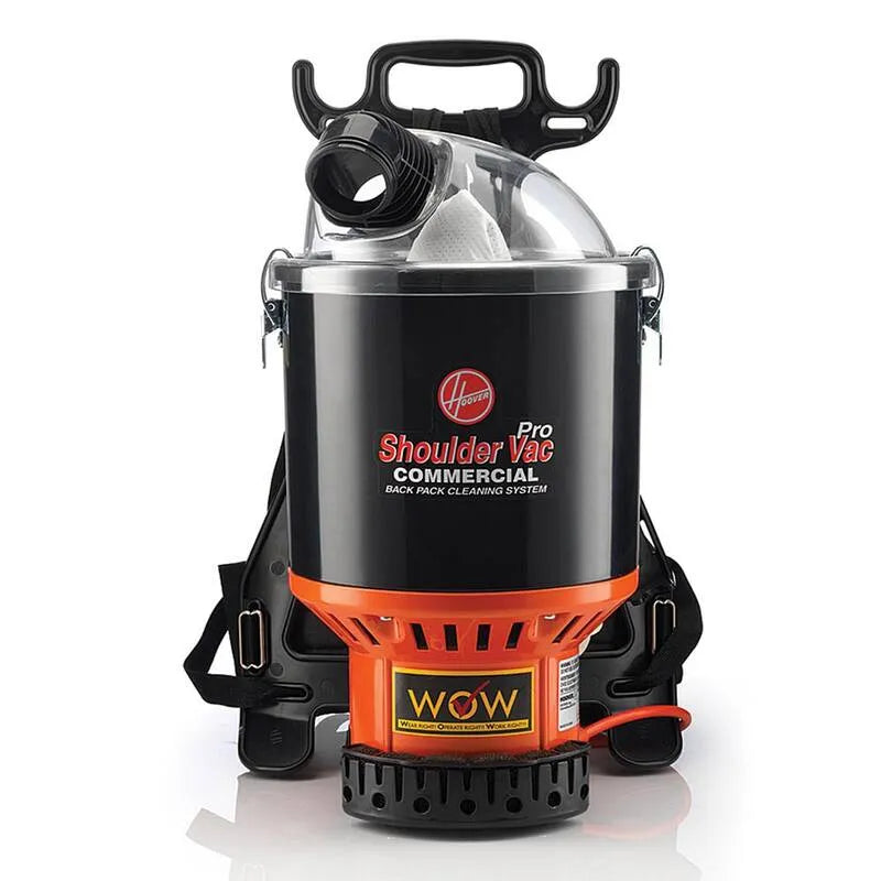 Backpack HOOVER Punister Odkurzacz, 1.6 gal, Contractual-Grade konstrukcja, Filtracja HEPA, Czarny