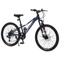 7-prędkość 7- prędkość, Aluminium Alloy Rama 7- prędkość Mountain Bike in Blue, Aluminium, 61 cm