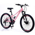 7-prędkość 7- prędkość, Pink Girls and Boys Shimano 7- prędkość Mountain Bike, 61 cm