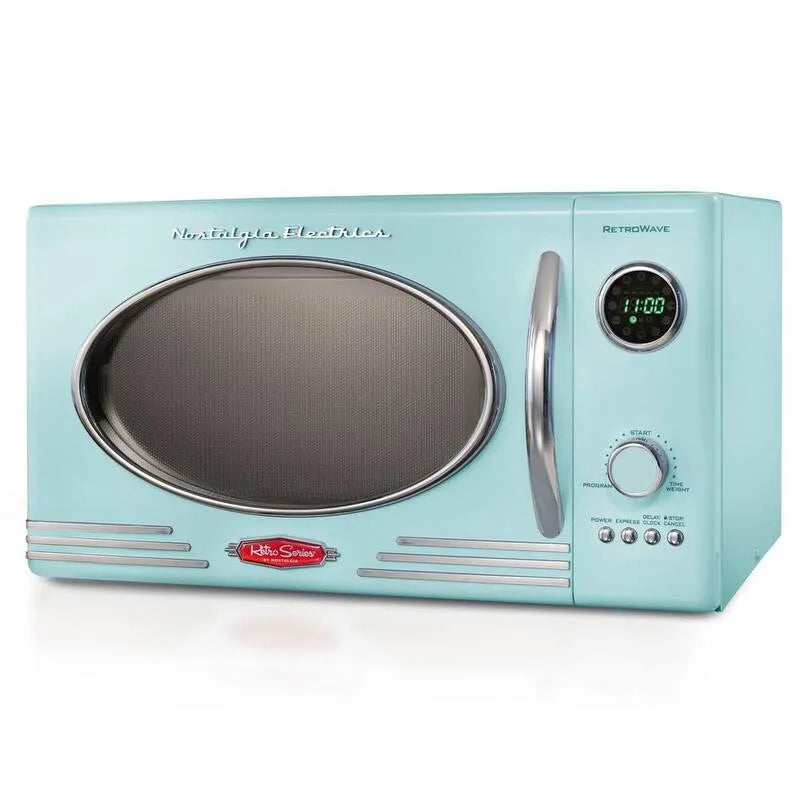 800-Watt Kuchenka mikrofalowa Piekarnik 800- Watt, 49,5 cm, 25,5 l, Szeroka 0,9 cu, Retro seria 49,5 cm