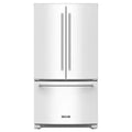KitchenAid Kuchenka mikrofalowa, lodówka, 91,4 cm, 566,3 l, biały, drewno
