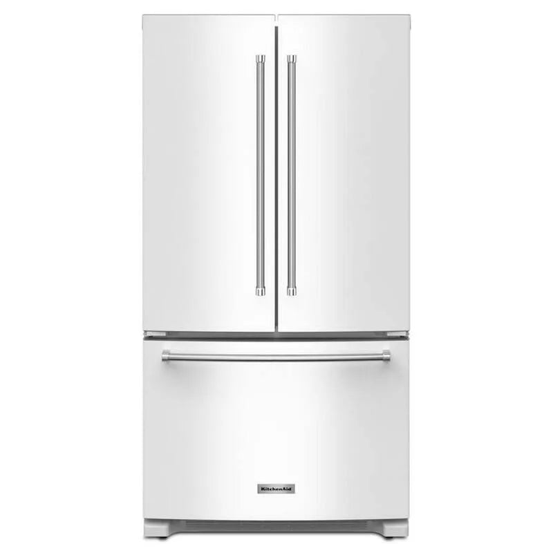 KitchenAid Kuchenka mikrofalowa, lodówka, 91,4 cm, 566,3 l, biały, drewno