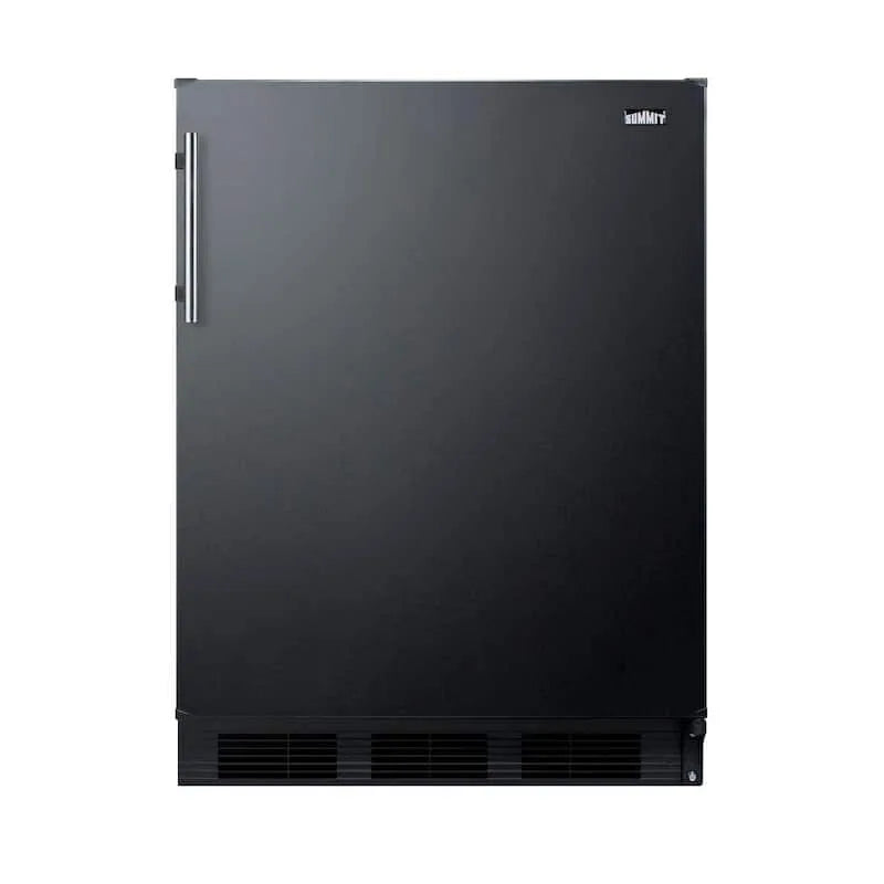Zamrażarka, 61 cm W 155,7 l. Mini Lodówka w kolorze czarnym bez zamrażarki