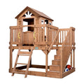 Wnętrze Kryty odkryty Wszystkie Cedar Drewniane Dzieci Podwyższone Playhouse z Clubhouse, Kuchnia