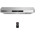 Okap kuchenny, Okap, 76,2 cm, LED Światła i zmywarka-bezpieczne filtry, Touch Controls, Stal nierdzewna, Pod szafą