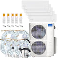 4-9K 5-Zone 4-Ton MRCOOL 4- Ton Split Mini System, 22.4 SEER, 48000 BTU, 25ft, 230V, 5- Strefa, 4- 9K, 12K