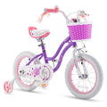 Stargirl 30,5 cm, Purpurowy, Rower dla dzieci z koszykiem, dzwonek i koła treningowe
