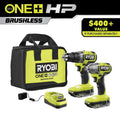 RYOBI HP 18V zestaw sterownika i uderzenia, 1 / 5,1 cm, Bezprzewodowy projekt, 2.0 Ah Baterie, Bezszczotkowy