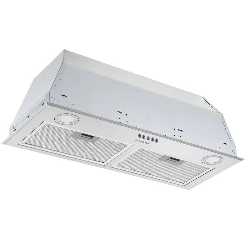Okap kuchenny, Okap, 280 CFM, 72,4 cm, Stal nierdzewna, Budownictwo - W instalacji