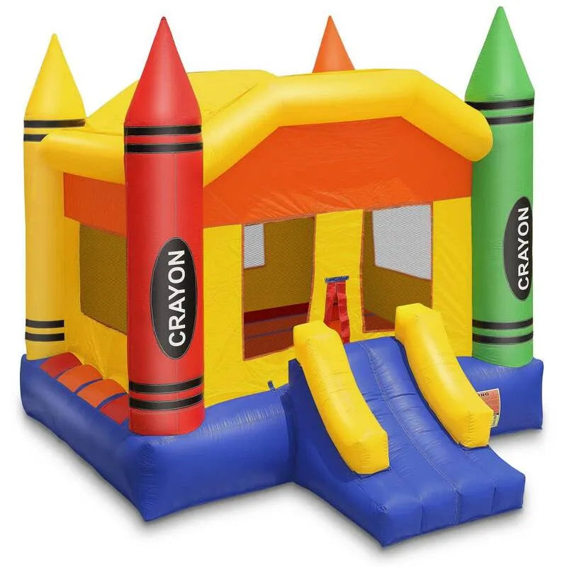 dla bezpieczeństwa, Cloud 9 komercyjny zamek klasy Kredka Bounce House z budynk- w dachu i awaryjnej ucieczki Hatch