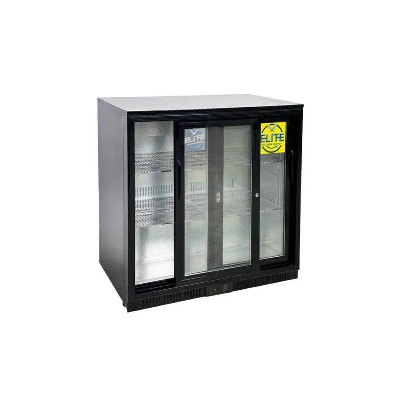 EB2S, Commercial NSF Napoje Back Bar chłodziarka Slide Door EB2S czarny, Commercial, 209,5 l, 90,2 cm